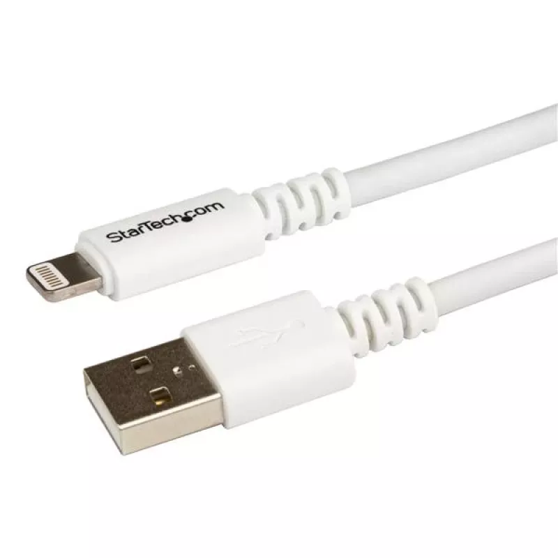 StarTech.com 3 m (10 pėd.) USB į Lightning laidas - ilgas iPhone / iPad / iPod įkrovimo laidas - Lightning į USB laidas - Apple MFi sertifikuotas - baltas