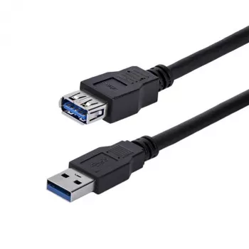 StarTech.com 1 m juodas SuperSpeed USB 3.0 ilginamasis kabelis A į A – vyriškas/moteriškas