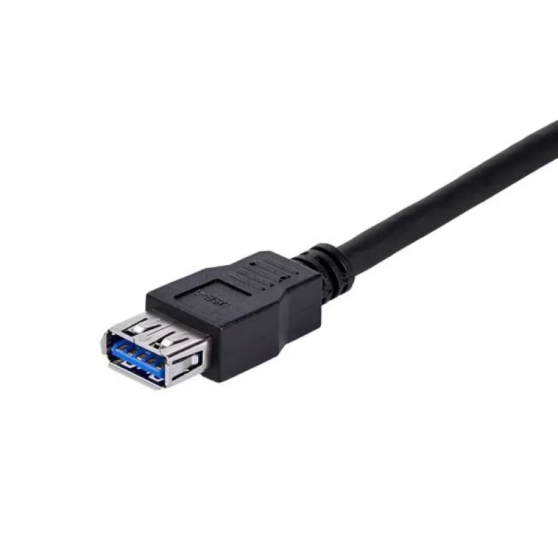 StarTech.com 1 m juodas SuperSpeed USB 3.0 ilginamasis kabelis A į A – vyriškas/moteriškas