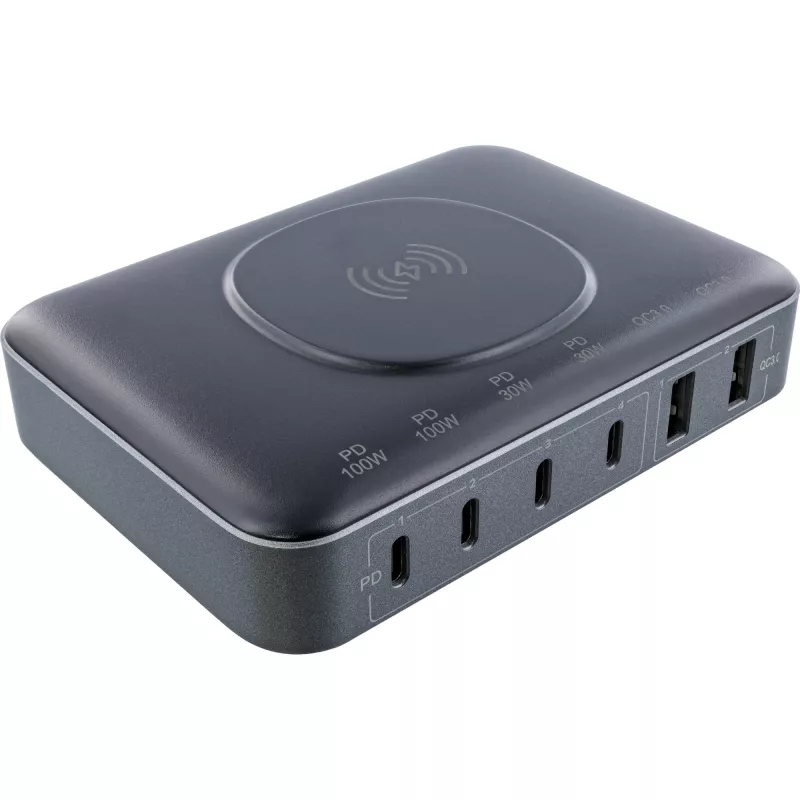 Nešiojamoji baterija InLine Qi Powerstation Multiport, 20 V