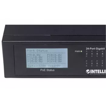 Nevaldomas komutatorius Intellinet 24 prievadų Gigabit Ethernet PoE+ 561242