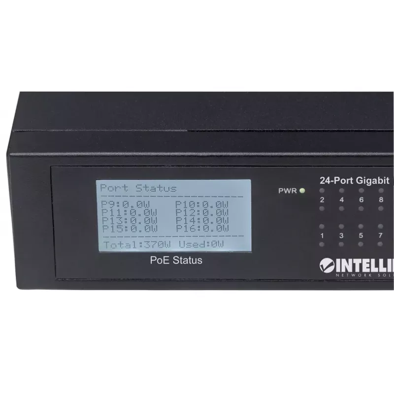 Nevaldomas komutatorius Intellinet 24 prievadų Gigabit Ethernet PoE+ 561242