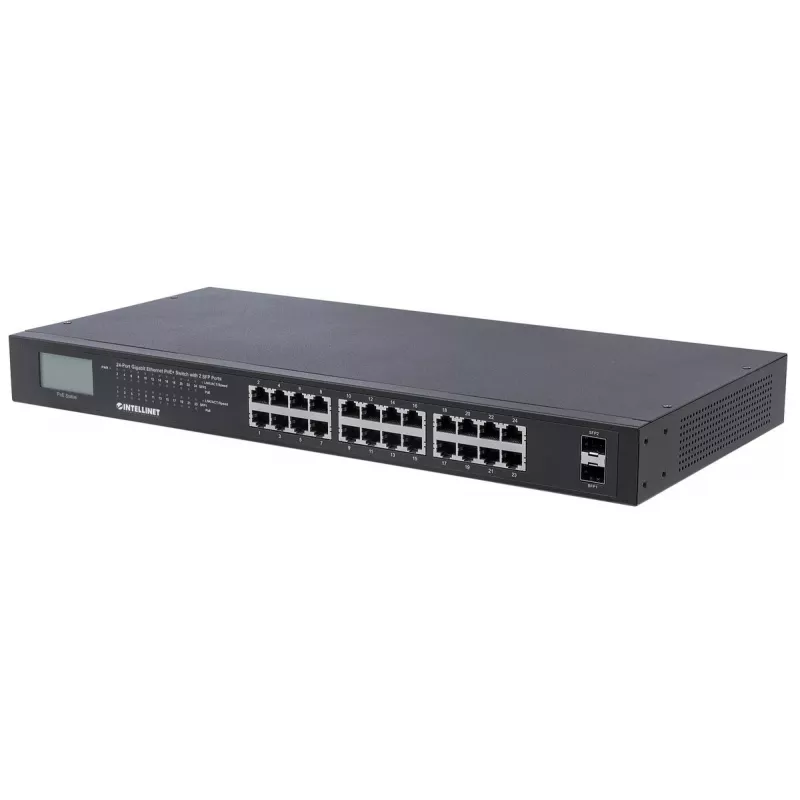 Nevaldomas komutatorius Intellinet 24 prievadų Gigabit Ethernet PoE+ 561242