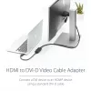 StarTech.com 8 colių HDMI į DVI-D vaizdo kabelio adapteris - HDMI kištukas į DVI-D lizdą