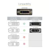 StarTech.com 8 colių HDMI į DVI-D vaizdo kabelio adapteris - HDMI kištukas į DVI-D lizdą