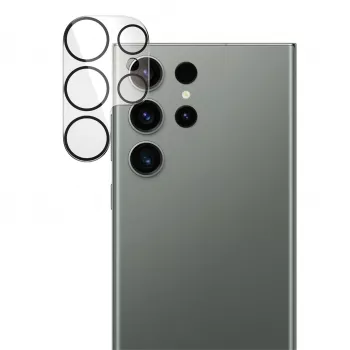 Fotoaparato objektyvo apsauginis stiklas PanzerGlass Samsung Galaxy S23 Ultra atsparus įbrėžimams ir smūgiams