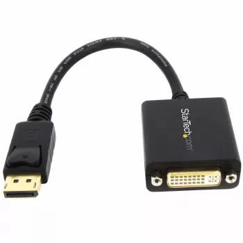 StarTech.com DisplayPort į DVI adapteris – DisplayPort į DVI-D adapteris, vaizdo keitiklis 1080p – DP 1.2 į DVI monitoriaus/ekrano laido adapteris, laido raktas – DP į DVI adapteris – fiksuojanti DP jungtis