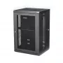 StarTech.com 4-stulpų 18U sieninė tinklo spinta su 1U lentyna, 19 colių pakabinama ant vyrių sieninė serverių stelažė, skirta duomenų / AV / elektronikos / kompiuterinės įrangos, lankstus ventiliuojamas stelažo korpusas