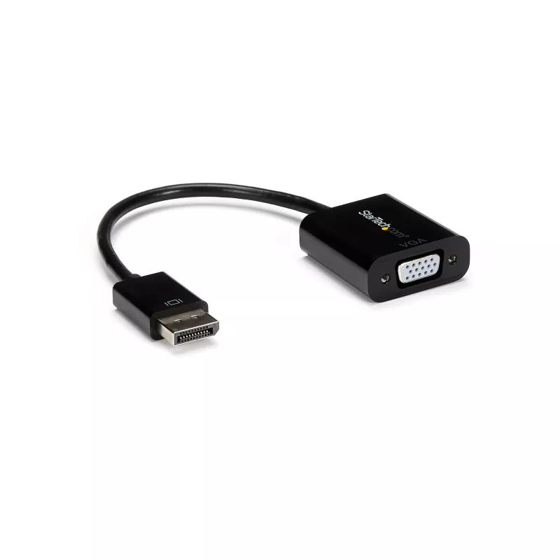 StarTech.com DisplayPort į VGA adapteris - Aktyvus DP į VGA keitiklis - 1080p vaizdo - DP/DP++ šaltinis į VGA monitoriaus kabelio adapteris - DP į VGA adapterio raktas skaitmeninis į analoginį - DP 1.2 į VGA