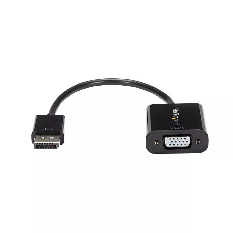 StarTech.com DisplayPort į VGA adapteris - Aktyvus DP į VGA keitiklis - 1080p vaizdo - DP/DP++ šaltinis į VGA monitoriaus kabelio adapteris - DP į VGA adapterio raktas skaitmeninis į analoginį - DP 1.2 į VGA