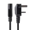 StarTech.com 3 m UK kompiuterio maitinimo laidas, 18AWG, BS 1363 į C13, 10A 250V, juodas pakaitinis kintamosios srovės maitinimo laidas, kompiuterio maitinimo šaltinio laidas, televizoriaus/monitoriaus maitinimo laidas