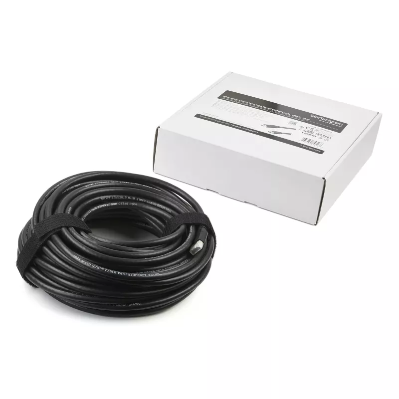 StarTech.com 66 pėdų (20 m) aktyvus HDMI laidas - 4K didelės spartos HDMI laidas su Ethernet - CL2 įvertinimas sieniniam montavimui - 4K 30Hz vaizdo įrašas - HDMI 1.4 laidas - HDMI monitoriui, projektoriui, televizoriui, ekranui