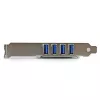 StarTech.com 4 prievadų PCI Express PCIe SuperSpeed USB 3.0 valdiklio plokštė su UASP - SATA maitinimas