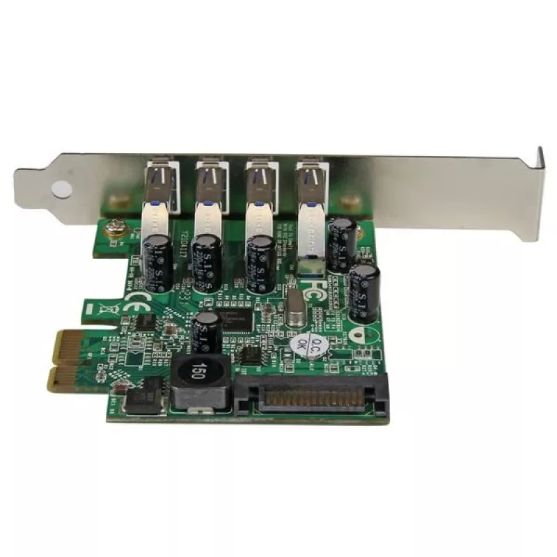 StarTech.com 4 prievadų PCI Express PCIe SuperSpeed USB 3.0 valdiklio plokštė su UASP - SATA maitinimas