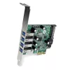 StarTech.com 4 prievadų PCI Express PCIe SuperSpeed USB 3.0 valdiklio plokštė su UASP - SATA maitinimas