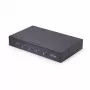StarTech.com 4 prievadų KM jungiklis su pelės perjungimu, USB jungiklis klaviatūrai / pelei, 3,5 mm / USB garso, periferinių įrenginių bendrinimas 4 kompiuteriams, atitinka TAA