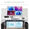 StarTech.com 4 prievadų KM jungiklis su pelės perjungimu, USB jungiklis klaviatūrai / pelei, 3,5 mm / USB garso, periferinių įrenginių bendrinimas 4 kompiuteriams, atitinka TAA