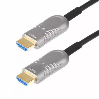 StarTech.com 50 pėdų (15,2 m) HDMI 2.1 hibridinis aktyvus optinis kabelis (AOC), CMP, plenum reitingas, 8K itin didelės spartos HDMI 2.1/2.0 šviesolaidinis kabelis, 48 Gb/s, 8K 60 Hz/4K 120 Hz, HDR10+/FRL/TMDS/eARC