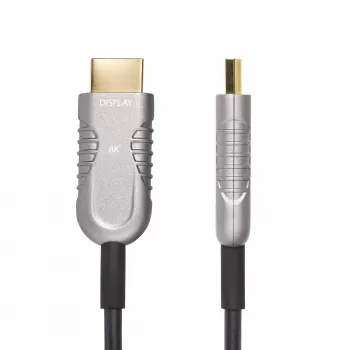 StarTech.com 50 pėdų (15,2 m) HDMI 2.1 hibridinis aktyvus optinis kabelis (AOC), CMP, plenum reitingas, 8K itin didelės spartos HDMI 2.1/2.0 šviesolaidinis kabelis, 48 Gb/s, 8K 60 Hz/4K 120 Hz, HDR10+/FRL/TMDS/eARC