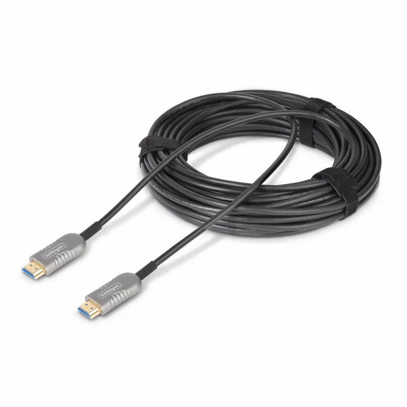 StarTech.com 30,4 m HDMI 2.1 hibridinis aktyvus optinis kabelis (AOC), CMP, plenum sertifikuotas, 8K itin spartus HDMI 2.1/2.0 šviesolaidinis kabelis, 48 Gbps, 8K 60Hz/4K 120Hz, HDR10+/FRL/TMDS/eARC