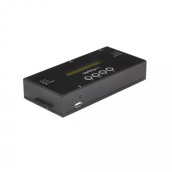 StarTech.com 1:1 autonominis standžiųjų diskų kopijuoklis ir trintuvas, SAS ir SATA HDD/SSD klonuoklis/kopijuoklis, standžiųjų diskų kopijuoklis ir valytuvas, LCD ekranas, TAA atitinkantis