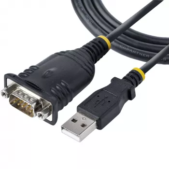 “StarTech.com” 3 pėdų (1 m) USB į nuoseklųjį kabelis, DB9 kištukas RS232 į USB keitiklis, “Prolific” mikroschema, USB į nuoseklųjį adapteris PLC / spausdintuvui / skaitytuvui / komutatoriui, USB į COM prievado adapteris, “Windows”/“Mac”