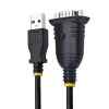 “StarTech.com” 3 pėdų (1 m) USB į nuoseklųjį kabelis, DB9 kištukas RS232 į USB keitiklis, “Prolific” mikroschema, USB į nuoseklųjį adapteris PLC / spausdintuvui / skaitytuvui / komutatoriui, USB į COM prievado adapteris, “Windows”/“Mac”