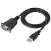 “StarTech.com” 3 pėdų (1 m) USB į nuoseklųjį kabelis, DB9 kištukas RS232 į USB keitiklis, “Prolific” mikroschema, USB į nuoseklųjį adapteris PLC / spausdintuvui / skaitytuvui / komutatoriui, USB į COM prievado adapteris, “Windows”/“Mac”