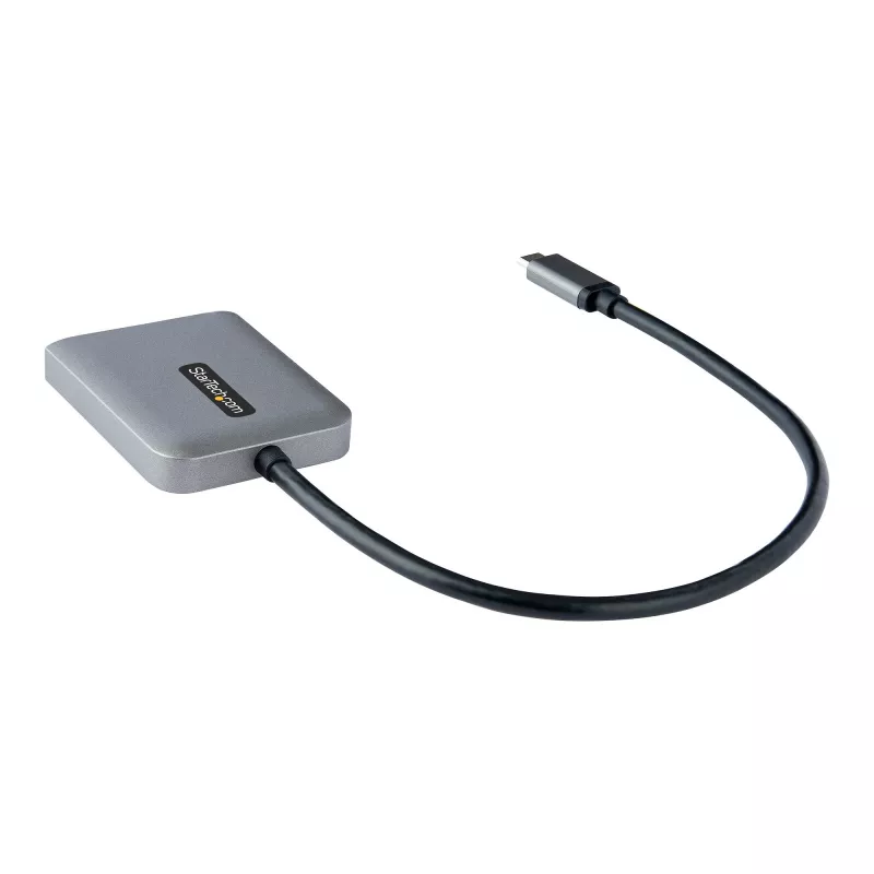 StarTech.com USB-C į dvigubą HDMI MST šakotuvą - dvigubas HDMI 4K 60Hz - USB Type C kelių monitorių adapteris nešiojamiesiems kompiuteriams su 1ft/30cm kabeliu - DP 1.4 kelių srautų perdavimo šakotuvas - USB-C į HDMI skirstytuvą