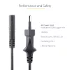 StarTech.com 1 m (3 pėd.) nešiojamojo kompiuterio maitinimo laidas, EU kištukas į C7, 2,5 A 250 V, 18AWG, nešiojamojo kompiuterio pakaitinis laidas, spausdintuvo maitinimo kabelis, nešiojamojo kompiuterio įkroviklio laidas, nešiojamojo kompiuterio maitinimo bloko laidas – UL sąraše
