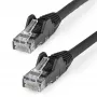 StarTech.com 15 m CAT6 eterneto kabelis – LSZH (mažai dūmų, be halogenų) – 10 Gigabit 250 MHz 100 W PoE RJ45 10GbE UTP tinklo komutacinis kabelis be užkabinimo su įtempimo sumažinimu – juodas, CAT 6, ETL patvirtintas, 24AWG