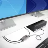 StarTech.com 2 prievadų DisplayPort MST šakotuvas, dviguba 4K 60 Hz, DP į 2x DisplayPort monitorių adapteris, DP 1.4 kelių monitorių vaizdo adapteris, 1 pėdos (30 cm) įmontuotas laidas, maitinamas per USB, tik Windows