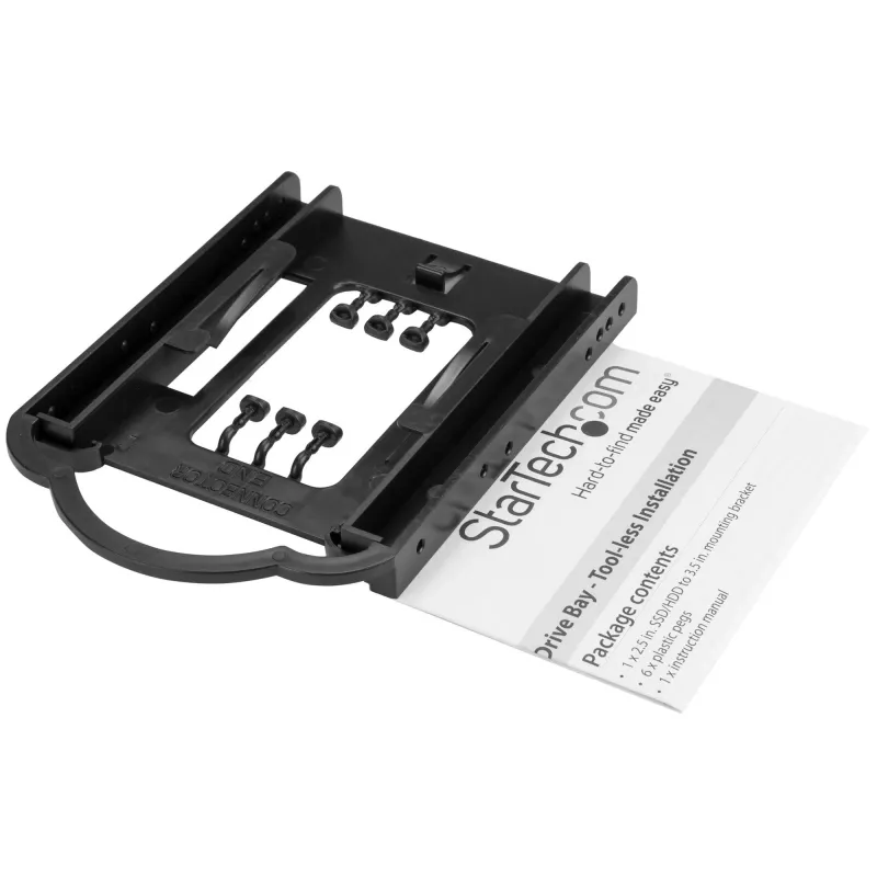 StarTech.com 2,5 colio SSD/HDD montavimo laikiklis 3,5 colio įrenginių skyriui – montavimas be įrankių