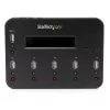 StarTech.com Atskiras 1 į 5 USB atmintuko kopijavimo įrenginys ir trintuvas, kelių USB atmintukų kopijavimo aparatas, sistemos, failų ir viso disko kopijavimas 1,5 GB/min greičiu, vieno ir 3 praėjimų valymas, LCD ekranas - TAA