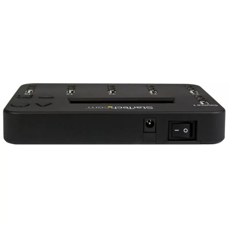 StarTech.com Atskiras 1 į 5 USB atmintuko kopijavimo įrenginys ir trintuvas, kelių USB atmintukų kopijavimo aparatas, sistemos, failų ir viso disko kopijavimas 1,5 GB/min greičiu, vieno ir 3 praėjimų valymas, LCD ekranas - TAA