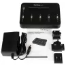 StarTech.com Atskiras 1 į 5 USB atmintuko kopijavimo įrenginys ir trintuvas, kelių USB atmintukų kopijavimo aparatas, sistemos, failų ir viso disko kopijavimas 1,5 GB/min greičiu, vieno ir 3 praėjimų valymas, LCD ekranas - TAA
