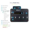 StarTech.com Atskiras 1 į 5 USB atmintuko kopijavimo įrenginys ir trintuvas, kelių USB atmintukų kopijavimo aparatas, sistemos, failų ir viso disko kopijavimas 1,5 GB/min greičiu, vieno ir 3 praėjimų valymas, LCD ekranas - TAA