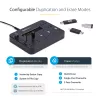 StarTech.com Atskiras 1 į 5 USB atmintuko kopijavimo įrenginys ir trintuvas, kelių USB atmintukų kopijavimo aparatas, sistemos, failų ir viso disko kopijavimas 1,5 GB/min greičiu, vieno ir 3 praėjimų valymas, LCD ekranas - TAA