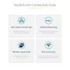 StarTech.com USB-C KVM prijungimo stotelė dviem nešiojamiesiems kompiuteriams, dviejų monitorių 4K 60Hz DisplayPort dokas, 5 prievadų USB šakotuvas, GbE, 90W/45W maitinimo tiekimas dviem nešiojamiesiems kompiuteriams, Windows/Mac, 2 kompiuterių KVM dokas – TAA