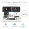StarTech.com USB-C KVM prijungimo stotelė dviem nešiojamiesiems kompiuteriams, dviejų monitorių 4K 60Hz DisplayPort dokas, 5 prievadų USB šakotuvas, GbE, 90W/45W maitinimo tiekimas dviem nešiojamiesiems kompiuteriams, Windows/Mac, 2 kompiuterių KVM dokas – TAA