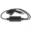 StarTech.com USB į PS/2 adapteris - klaviatūra ir pelė, 0,435 m, juoda, 1 - USB A, 2 - DIN 6, 46 g, 142 mm, 175 mm