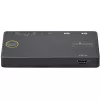 StarTech.com 2 prievadų hibridinis USB-A + HDMI ir USB-C KVM jungiklis - vienas 4K 60Hz HDMI 2.0 monitorius - kompaktiškas stalinio ir/ar nešiojamojo kompiuterio HDMI KVM jungiklis - maitinamas per USB magistralę - suderinamas su Thunderbolt 3