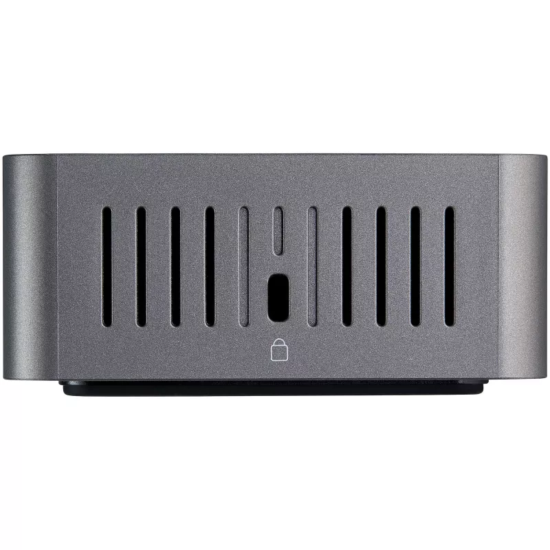 StarTech.com USB-C ir USB-A dokas – hibridinė universali trijų monitorių nešiojamojo kompiuterio prijungimo stotelė su DisplayPort ir HDMI 4K 60Hz – 85W energijos tiekimas, 6x USB šakotuvas, GbE, garso išvestis – USB 3.1 Gen 2 10Gbps – TAA