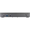 StarTech.com USB-C ir USB-A dokas – hibridinė universali trijų monitorių nešiojamojo kompiuterio prijungimo stotelė su DisplayPort ir HDMI 4K 60Hz – 85W energijos tiekimas, 6x USB šakotuvas, GbE, garso išvestis – USB 3.1 Gen 2 10Gbps – TAA