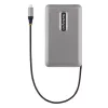 StarTech.com USB-C dviejų monitorių daugiafunkcis adapteris iki 4K 60Hz USB-C DP alternatyvaus režimo vaizdo išvestis ir HDMI 2.0 arba 1080p VGA, 100W PD pralaidinis maitinimas, USB Type-C mini dokas, USB-C prijungimo stotelė, MST šakotuvas