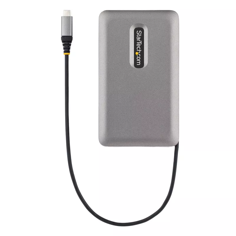StarTech.com USB-C dviejų monitorių daugiafunkcis adapteris iki 4K 60Hz USB-C DP alternatyvaus režimo vaizdo išvestis ir HDMI 2.0 arba 1080p VGA, 100W PD pralaidinis maitinimas, USB Type-C mini dokas, USB-C prijungimo stotelė, MST šakotuvas