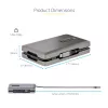 StarTech.com USB-C dviejų monitorių daugiafunkcis adapteris iki 4K 60Hz USB-C DP alternatyvaus režimo vaizdo išvestis ir HDMI 2.0 arba 1080p VGA, 100W PD pralaidinis maitinimas, USB Type-C mini dokas, USB-C prijungimo stotelė, MST šakotuvas