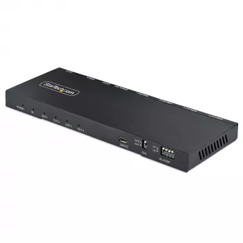 StarTech.com 4 prievadų HDMI skirstytuvas, 4K 60Hz HDMI 2.0 vaizdo, 4K HDMI skirstytuvas su įmontuotu skaleriu, HDMI skirstytuvas 1 įėjimas 4 išėjimai, 3,5 mm / optinis garso prievadas, HDMI ekrano / išvesties skirstytuvas