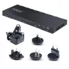 StarTech.com 4 prievadų HDMI skirstytuvas, 4K 60Hz HDMI 2.0 vaizdo, 4K HDMI skirstytuvas su įmontuotu skaleriu, HDMI skirstytuvas 1 įėjimas 4 išėjimai, 3,5 mm / optinis garso prievadas, HDMI ekrano / išvesties skirstytuvas