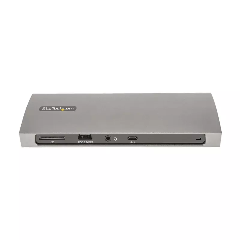 StarTech.com Thunderbolt 4 dokas, 96W maitinimo tiekimas, vienas 8K / dviejų monitorių 4K 60Hz, 3x TB4/USB4 prievadai, 4x USB-A, SD, GbE, Thunderbolt 4 prijungimo stotelė, skirta Windows arba TB3 MacBook, 0,8 m laidas